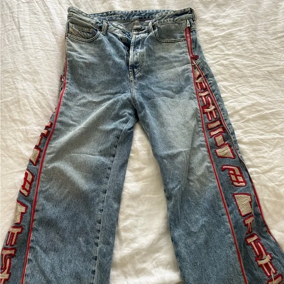 DIESEL damage design buggy flare ぶ厚 jeans